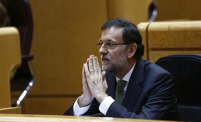 Mariano Rajoy en el Pleno del Senado