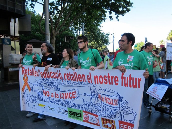 Manifestación contra la LOMCE