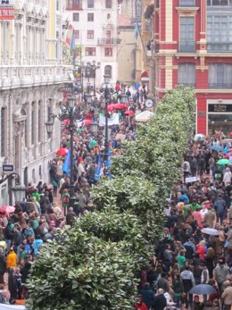 Manifestación en Oviedo contra la LOMCE