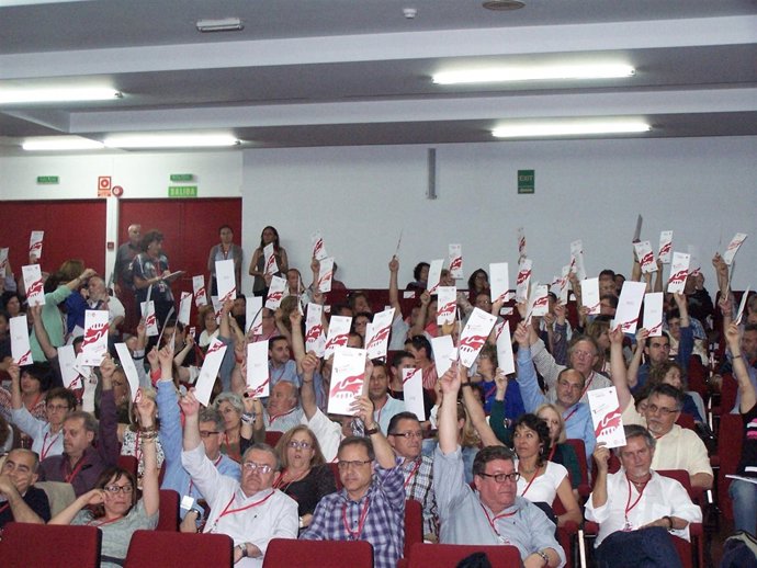 Votación en el VII Congreso Nacional Ordinario de la UGT-PV.