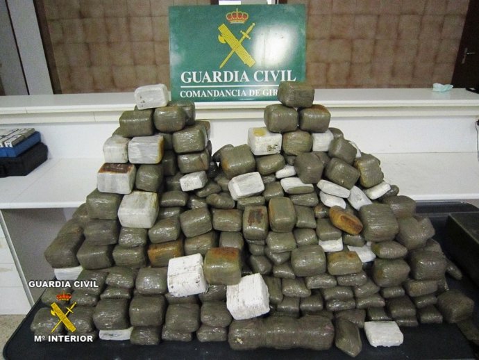 Hachís intervenido en La Jonquera