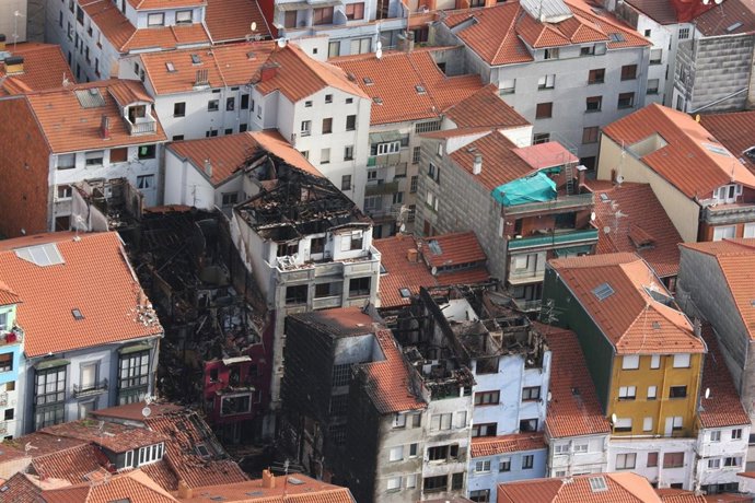 Bermeo tras el incendio
