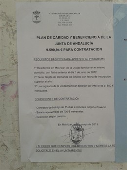 Psoe censura que Molvízar se "mofe" del plan de exclusión de la Junta