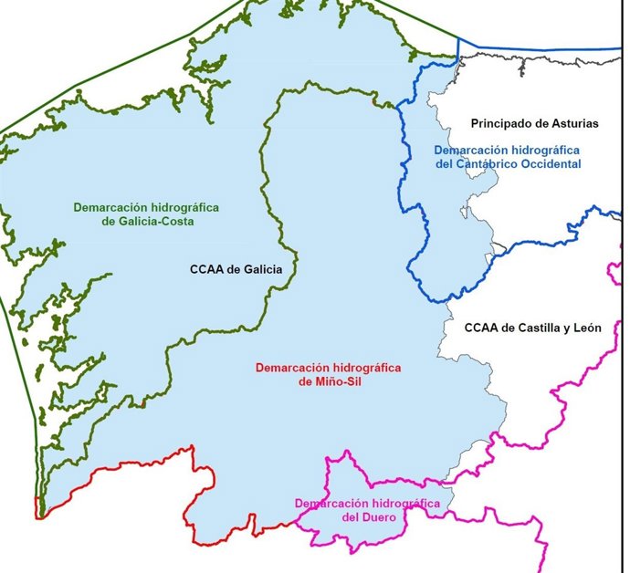 Mapa demarcación hidrográfica