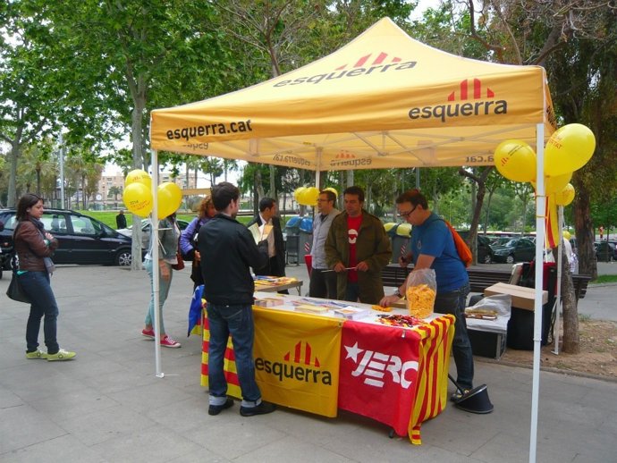 Campaña por la independencia de ERC en Barcelona