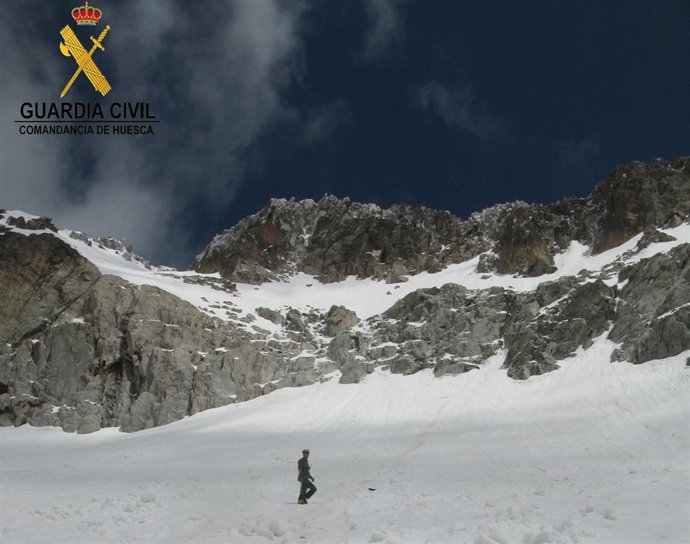 Zona del Aneto en la que se ha encontrado al fallecido.