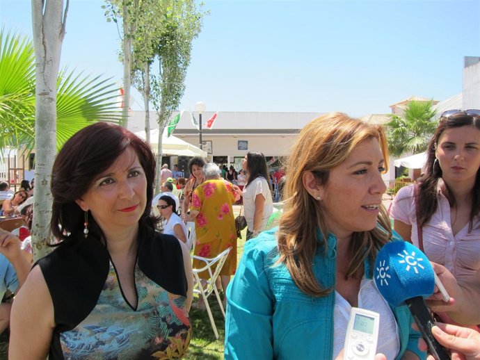 Susana Díaz este domingo en Cantillana