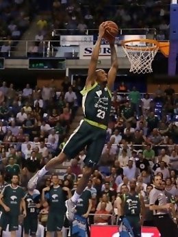 El jugador del Unicaja Kinsey