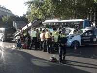 Herido grave un hombre atropellado por una furgoneta de mudanzas en Atocha