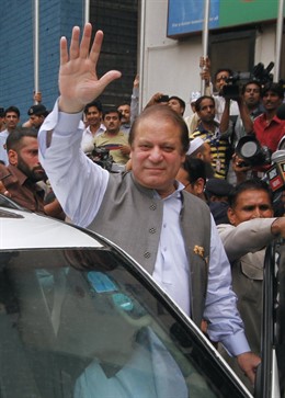 El ex primer ministro de Pakistán, Nawaz Sharif
