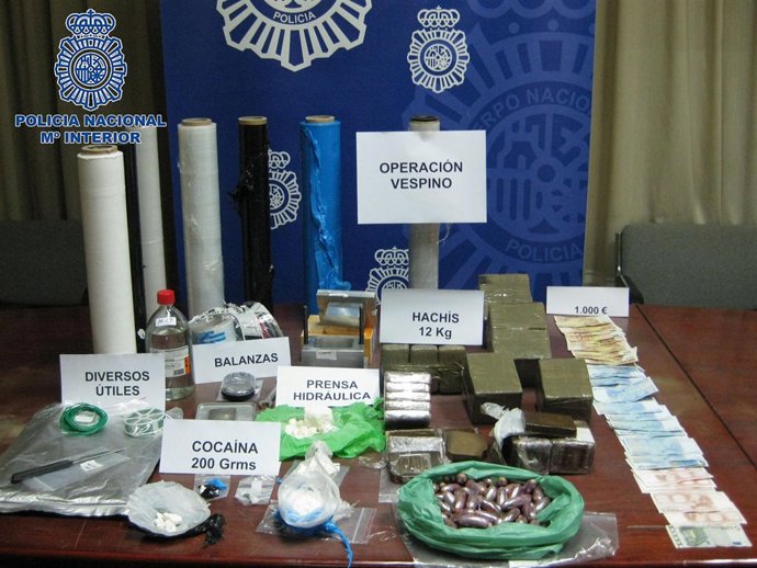 Droga y efectos intervenidos