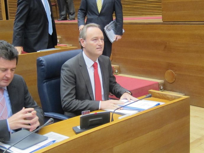 Fabra en su escaño de las Corts en imagen de archivo