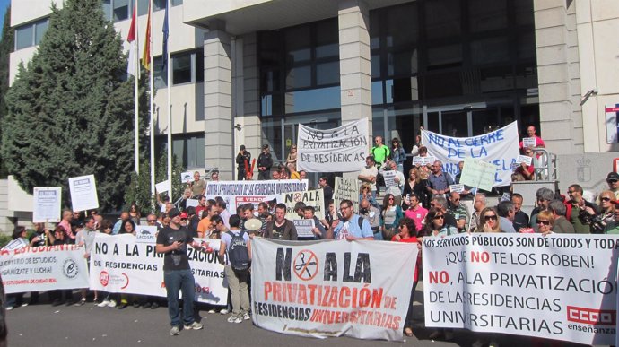 Manifestación residencias universitarias