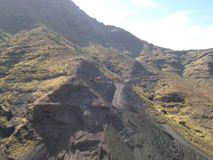 Carretera entre La Aldea y El Risco