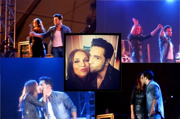 Paula Echevarría y David Bustamante, amor en el escenario