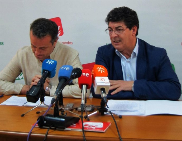 José Antonio Castro y Diego Valderas, hoy en rueda de prensa