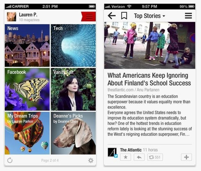 Flipboard se actualiza para iOS