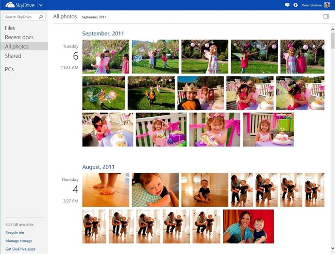 SkyDrive se acerca a Dropbox y Google+ con un 'Timeline' de fotos