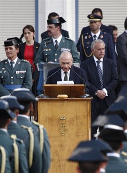 Fernández Díaz, durante el aniversario de la Guardia Civil