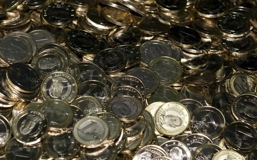 Fabricación De Monedas De Euros En La Fábrica Nacional De Moneda Y Timbre