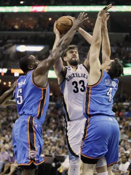 Marc Gasol en el Memphis Grizzlies - Oklahoma City Thunder