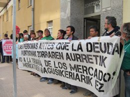 Miembros de la Plataforma de Afectados por la Hipoteca.