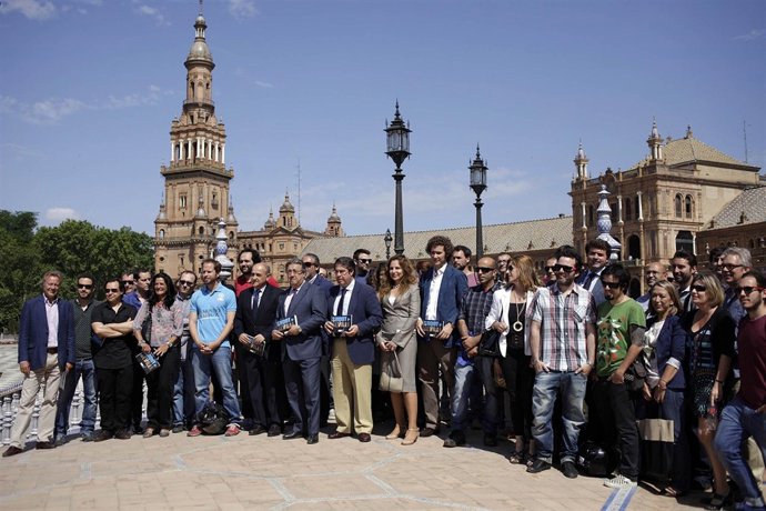 El Alcalde de Sevilla, Juan Ignacio Zoido, con el sector audiovisual de Sevilla