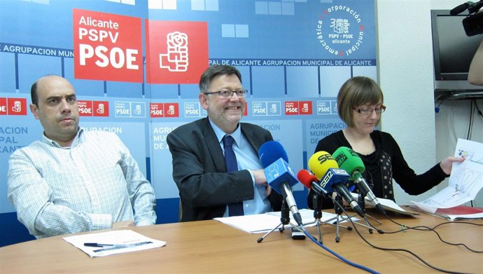 Gabriel Echávarri, Ximo Puig y María José Salvador