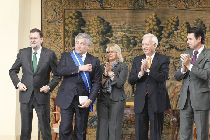 Antonio Tajani y Mariano Rajoy