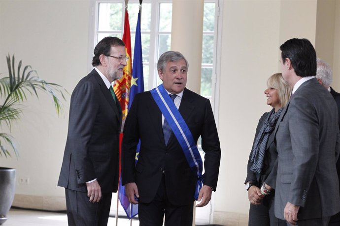 Antonio Tajani y Mariano Rajoy