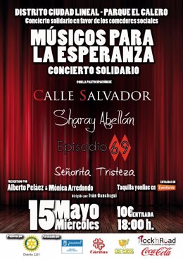 Festival Músicos por la Esperanza, 15 de mayo Madrid