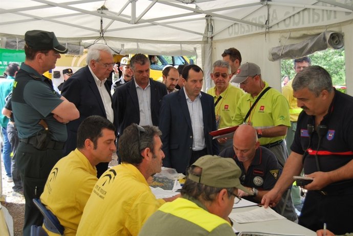 Simulacro incendio coordinación junta subdelegación benahavís Espejo Mollar 