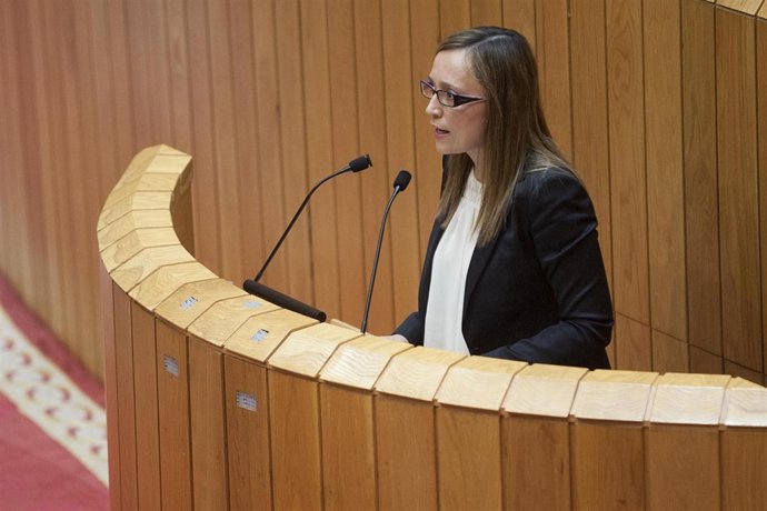Elena Muñoz Fonteriz comparece en el Parlamento de Galicia