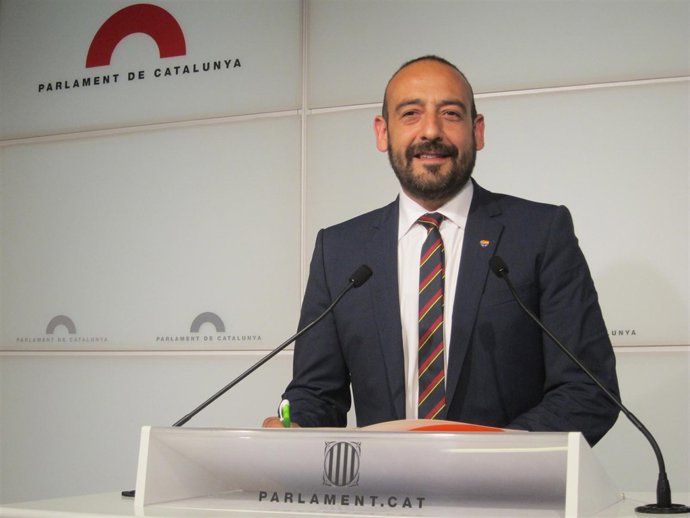 El portavoz de C's en el Parlament, Jordi Cañas
