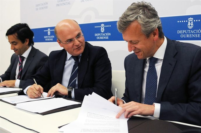 Fotos Vicepresidencia: XUNTA, DEPUTACIÓN E FEGAMP ASINAN O CONVENIO PARA POÑER E