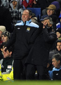David Platt junto a Roberto Mancini