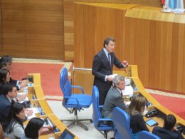 Alberto Núñez Feijóo en el Parlamento de Galicia