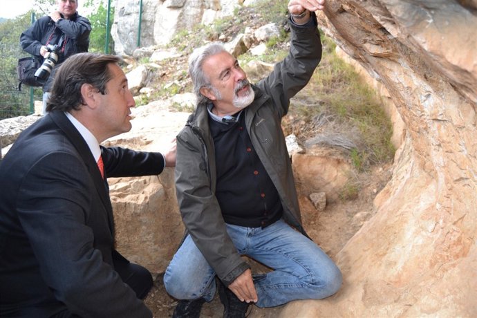Presentación de las obras de adecuación del arte rupestre de Prades