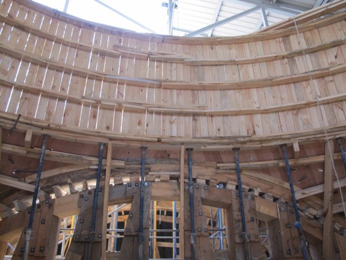 Detalle de las obras de la Catedral