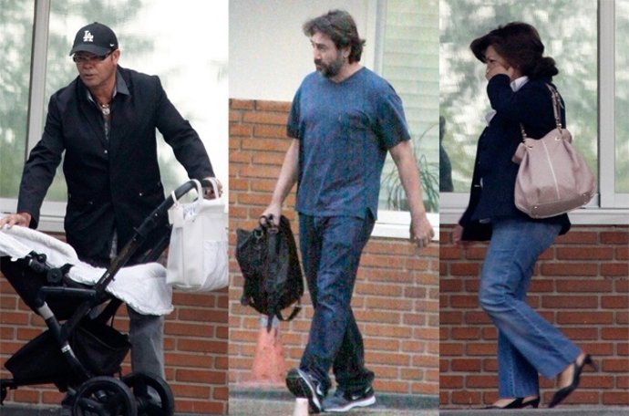 Eduardo Cruz, Javier Bardem y Encarnación Sánchez 
