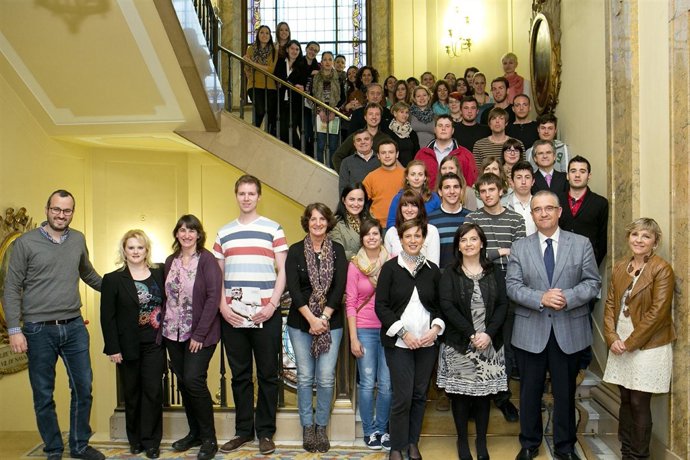 Recepción a los alumnos de la 'Walter Euchen Schule de Karlsruhe'