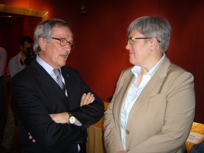 El alcalde Xavier Trias y la vicepresidenta del Banco Mundial Rachel Kyte