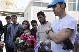 Jesús Vázquez ha visitado a los refugiados sirios en Jordania