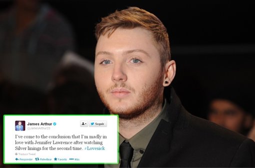 James Arthur ganador Factor X Reino Unido enamorado Jennifer Lawrence