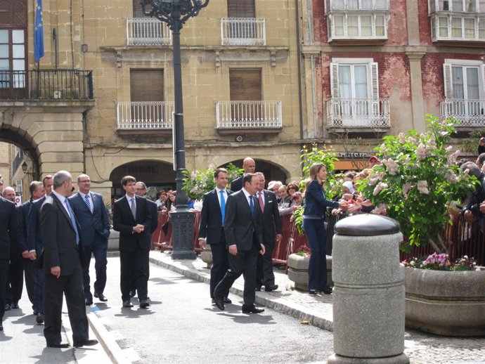 Doña Letizia Ortiz en su visita a Haro