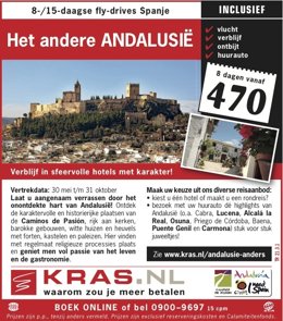 Folleto promocional de  'Caminos de Pasión' en Holanda protagonizado por La Mota