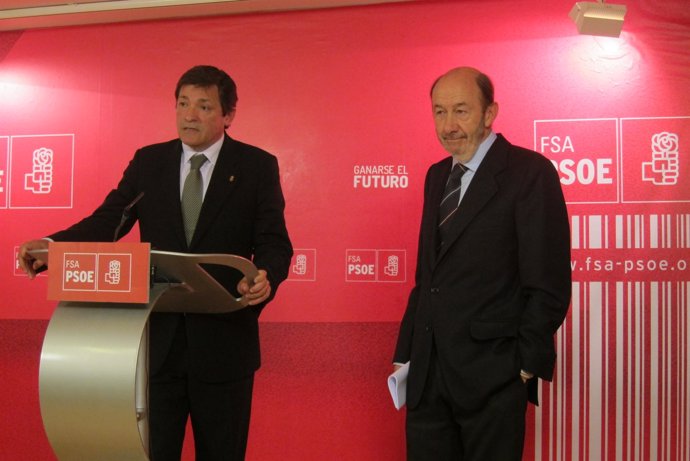 Javier Fernández y Alfredo Pérez Rubalcaba