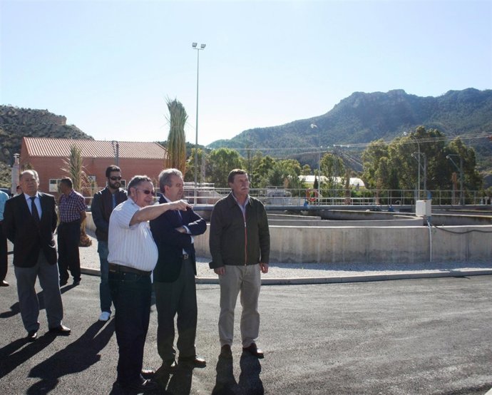 Cerda durante la inauguración del tratamiento terciario de la depuradora 