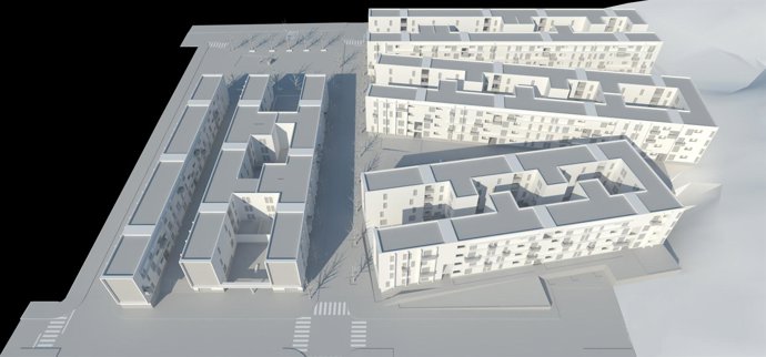Viviendas que San JOsé construirá en Cabo Verde