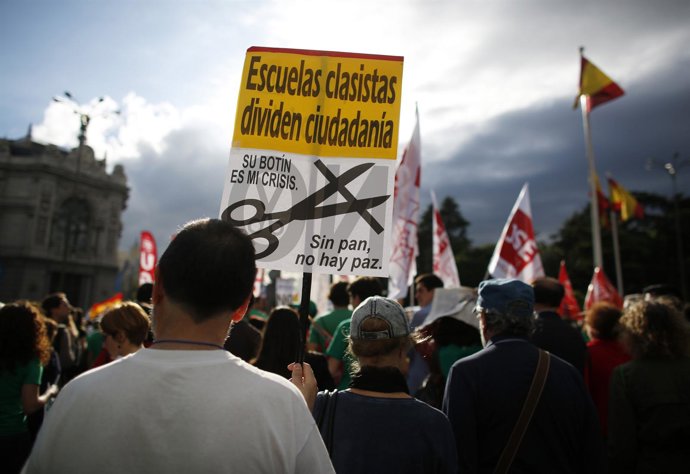 Manifestación contra la Ley Wert en Madrid